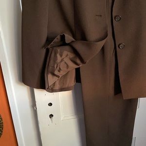 2pc Alfani Womens Size 6 Brown Pant Suit, Excellent Condition